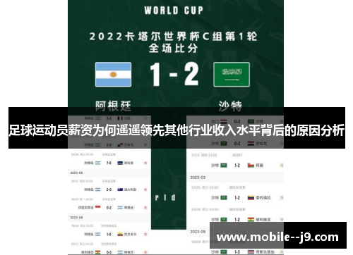 足球运动员薪资为何遥遥领先其他行业收入水平背后的原因分析